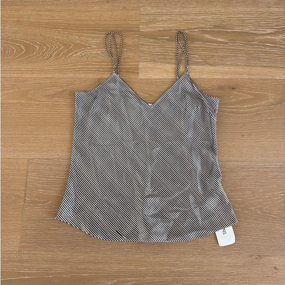 Frame Cami Top Striped Classic Size S Cream Brown